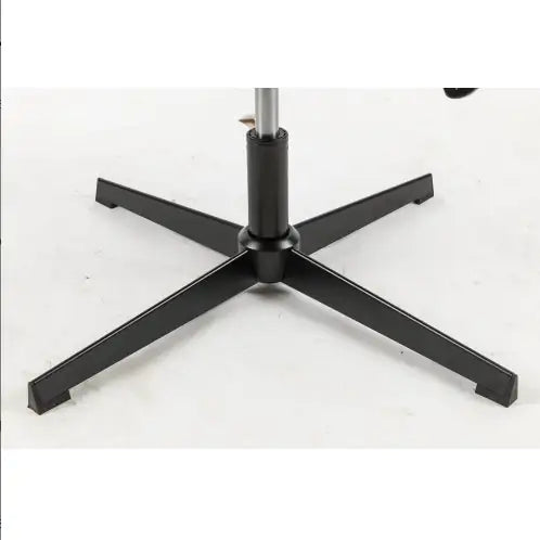 Cross Legged Office Chair, Wide Comfty Desk Chair, Fabric Vanity Home Chair,Armless Computer Task Chair With Wheels